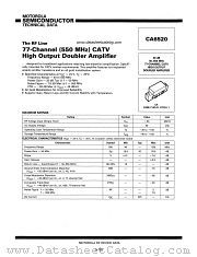 CA6520 datasheet pdf Motorola