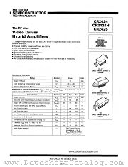 CR2424H datasheet pdf Motorola