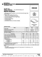 CR2428 datasheet pdf Motorola