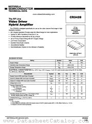 CR3428 datasheet pdf Motorola