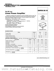 DHP05-36-10 datasheet pdf Motorola