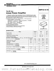 DHP10-14-15 datasheet pdf Motorola