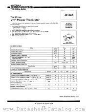 JO1006 datasheet pdf Motorola