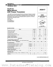 JO2017 datasheet pdf Motorola