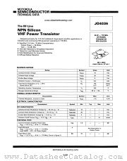 JO4036 datasheet pdf Motorola