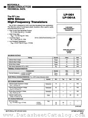 LP1001A datasheet pdf Motorola