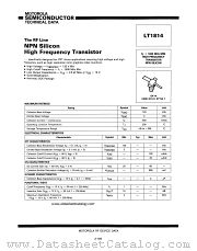 LT1814 datasheet pdf Motorola