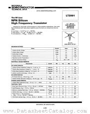 LT2001 datasheet pdf Motorola