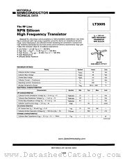 LT3005 datasheet pdf Motorola