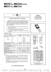 MAC10-1 datasheet pdf Motorola