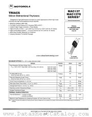 MAC137-800 datasheet pdf Motorola