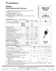 MAC219-8 datasheet pdf Motorola