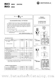 MAC5-3 datasheet pdf Motorola