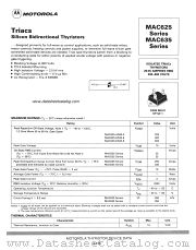 MAC625 datasheet pdf Motorola