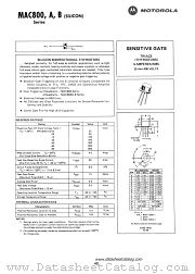MAC800B-60 datasheet pdf Motorola