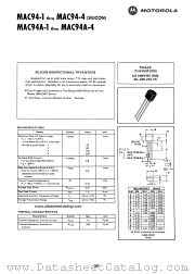 MAC94-1 datasheet pdf Motorola