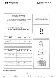 MBD103 datasheet pdf Motorola