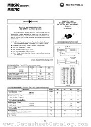 MBD702 datasheet pdf Motorola