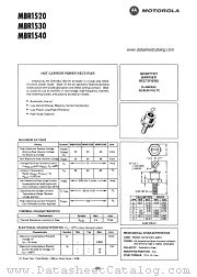 MBR1530 datasheet pdf Motorola