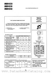 MBR4020 datasheet pdf Motorola