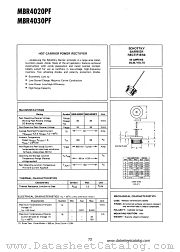 MBR4020PF datasheet pdf Motorola