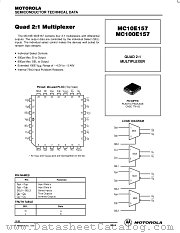 MC10E157 datasheet pdf Motorola