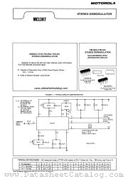 MC1307PQ datasheet pdf Motorola