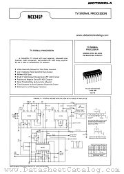 MC1345P datasheet pdf Motorola