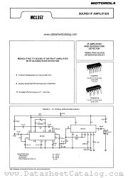 MC1357 datasheet pdf Motorola