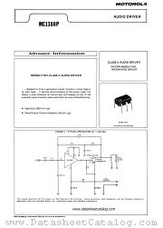 MC1380P datasheet pdf Motorola