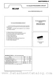 MC1398P datasheet pdf Motorola