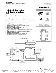 MC145053P datasheet pdf Motorola