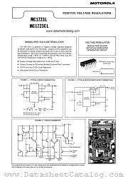 MC1723L datasheet pdf Motorola