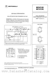 MC74F109 datasheet pdf Motorola