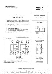 MC54F139 datasheet pdf Motorola