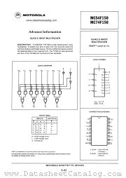 MC54F158 datasheet pdf Motorola