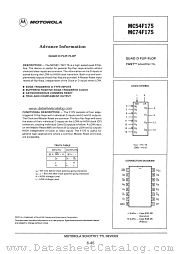 MC54F175 datasheet pdf Motorola