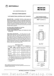 MC54F194 datasheet pdf Motorola