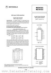 MC74F251 datasheet pdf Motorola