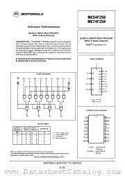 MC54F258 datasheet pdf Motorola