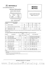 MC54F32 datasheet pdf Motorola