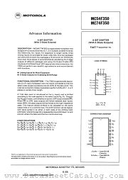 MC54F350 datasheet pdf Motorola