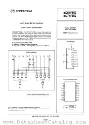 MC54F352 datasheet pdf Motorola