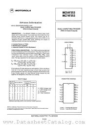 MC54F353 datasheet pdf Motorola