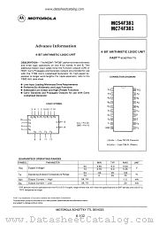 MC74F381 datasheet pdf Motorola