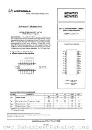 MC74F533 datasheet pdf Motorola