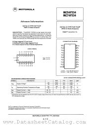 MC54F534 datasheet pdf Motorola