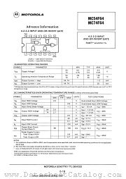 MC54F64 datasheet pdf Motorola