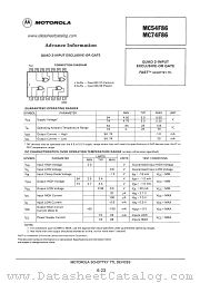 MC54F86 datasheet pdf Motorola