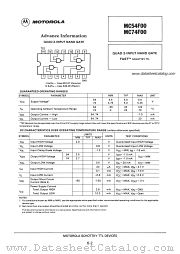 MC74F00 datasheet pdf Motorola